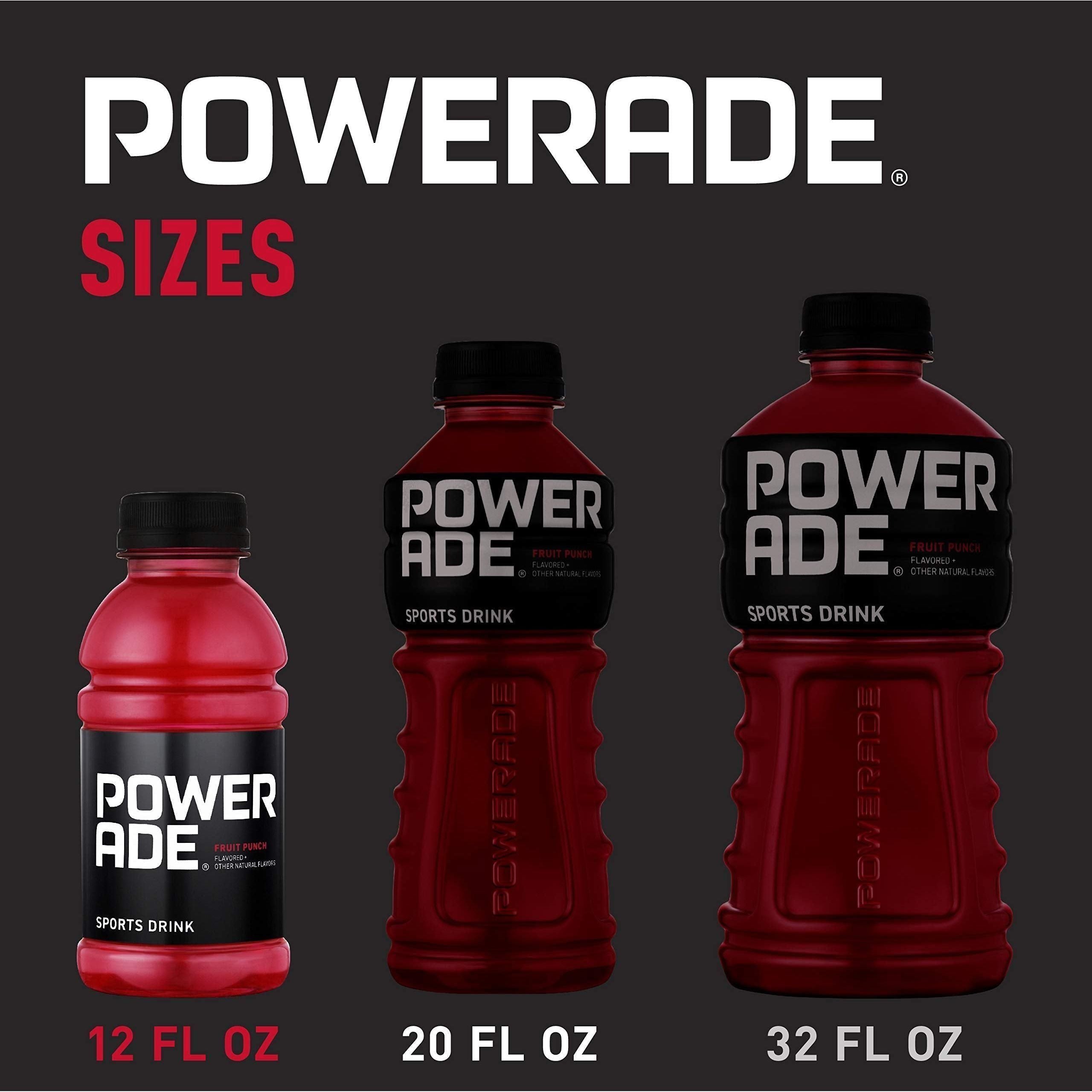 POWERADE Fruit Punch Beverage, 12 oz, 12 Count Pack - Powerade