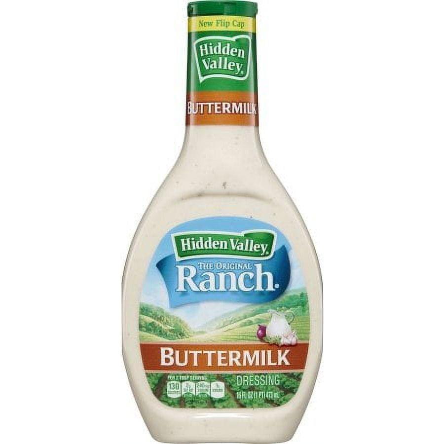 Hidden Valley Buttermilk Ranch Salad Dressing & Topping, Gluten Free - 16 Ounce Bottle (Pack of 6) Hidden Valley Buttermilk Ranch Salad Dressing & Topping, Gluten Free - 16 Ounce Bottle (Pack of 6)