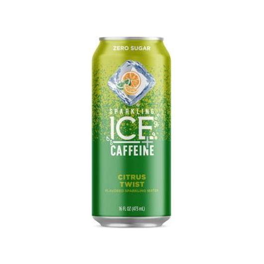 Citrus Twist Sparkling Ice +Caffeine Zero Sugar Sparkling Water - 16 FL Oz Bottles, 2 Pack - Sparkling Ice