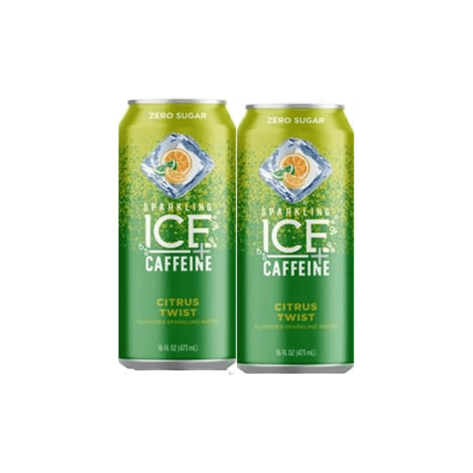 Citrus Twist Sparkling Ice +Caffeine Zero Sugar Sparkling Water - 16 FL Oz Bottles, 2 Pack - Sparkling Ice