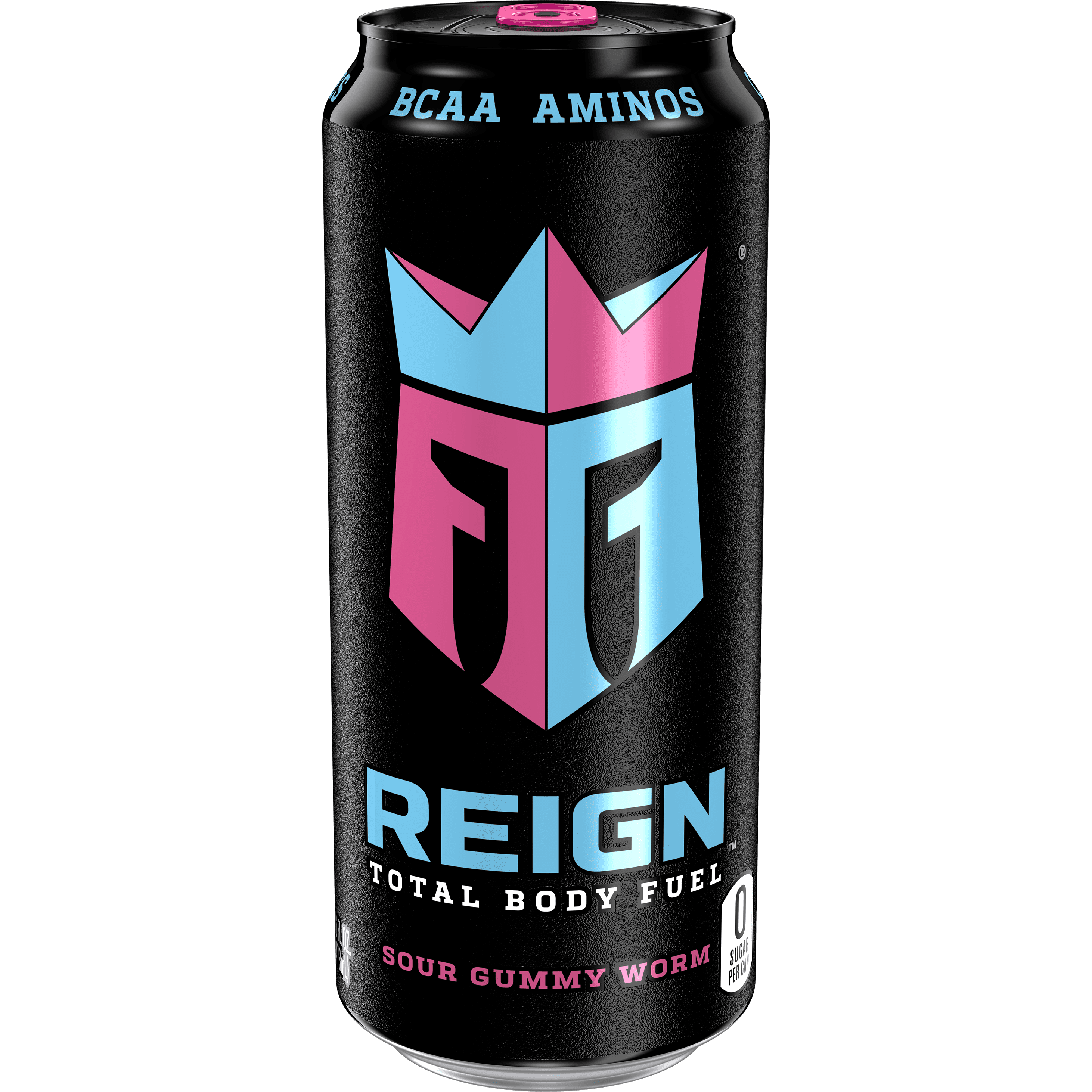 Sour Gummy Worm Reign Total Body Fuel, 16 fl oz Performance Energy Drink - Reign