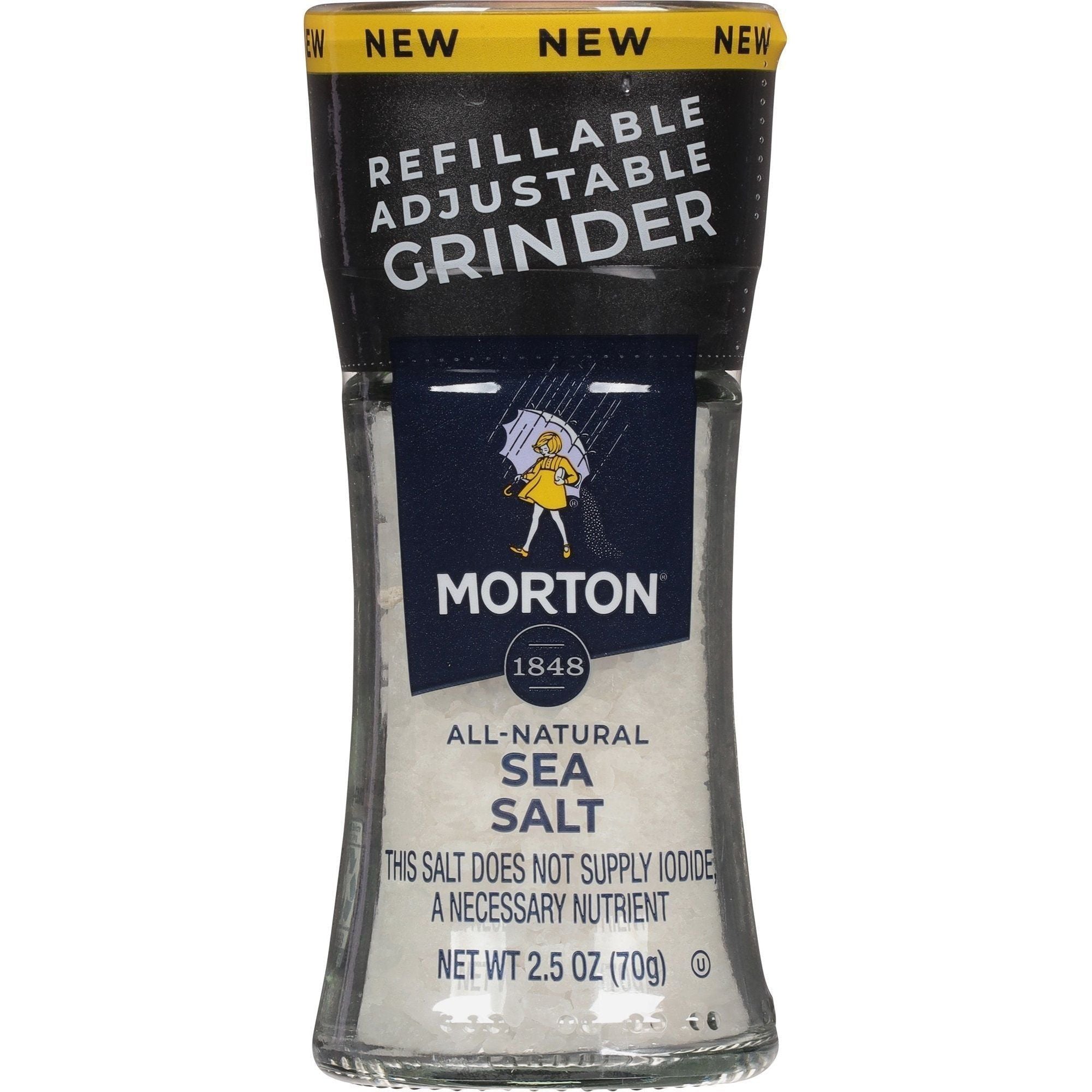 Morton Himalayan Pink Salt Grinder, 2.5 oz - Morton