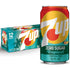 7UP Tropical Zero Sugar Caffeine Free Lemon Lime Mango Peach Soda Pop, 12 fl oz, 12 Pack Cans - 7UP