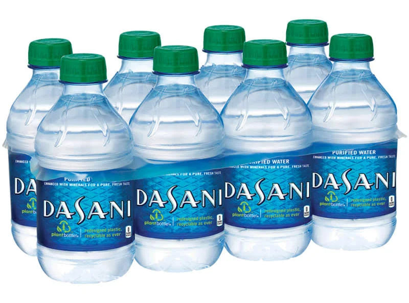 Dasani Purified Water 12 Fl. Oz. - Value Pack of 8 Bottles - Coca-Cola