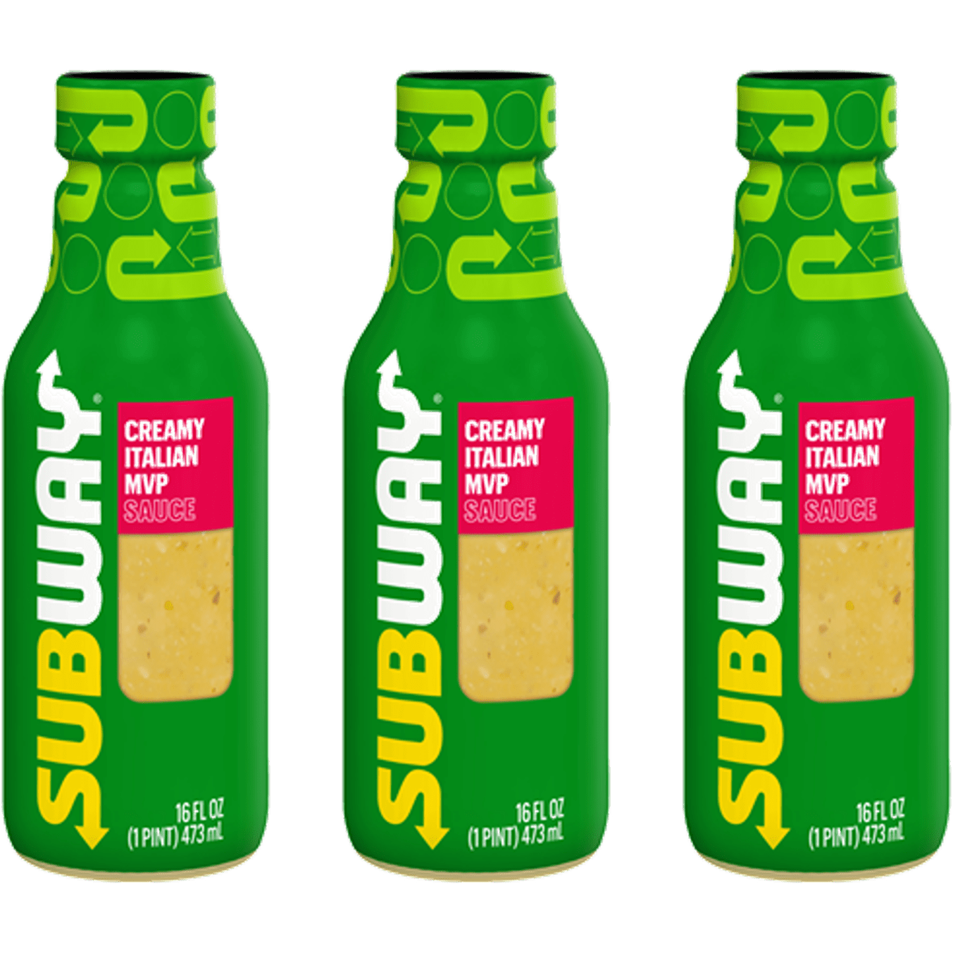 Subway Creamy Italian MVP Sauce 3-Pack, 16 fl. oz. Bottles - Subway