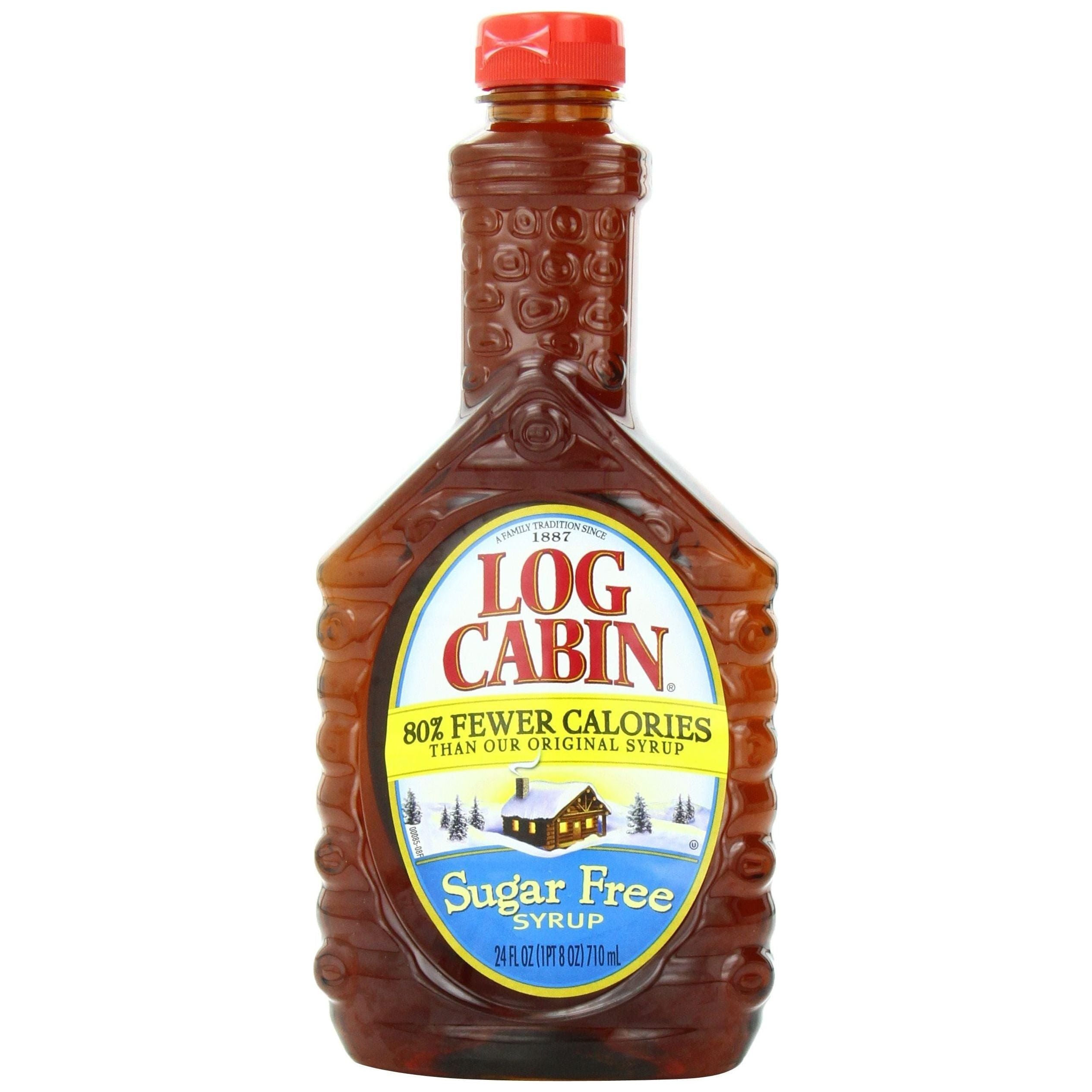 Log Cabin Sugar Free Syrup, 24 Fl Oz, Pack of 4 - Log Cabin