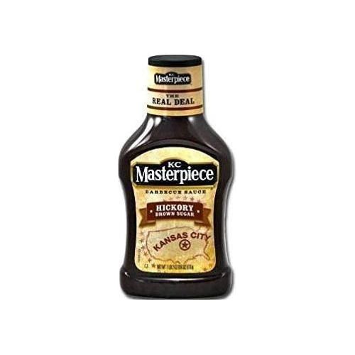KC Masterpiece Smoky Sweet Hickory Brown Sugar BBQ Sauce - 2 Pack (18 oz Bottles) - KC Masterpiece