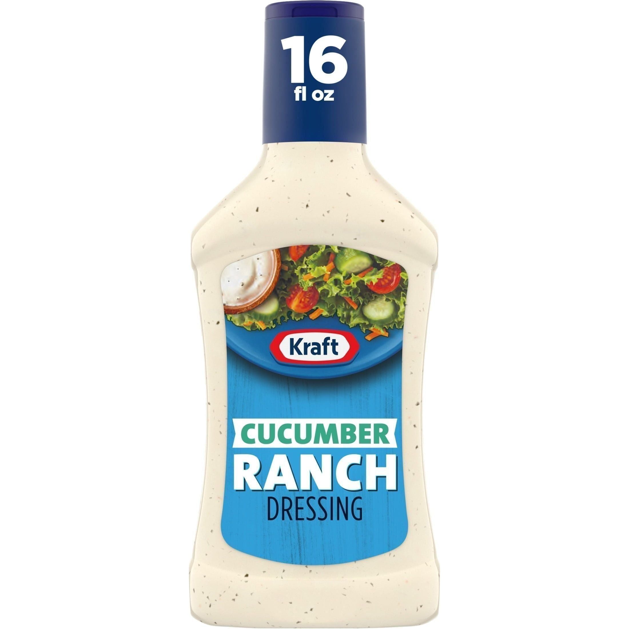 Kraft Creamy Cucumber Ranch Dressing, 16 fl oz Bottle - Kraft