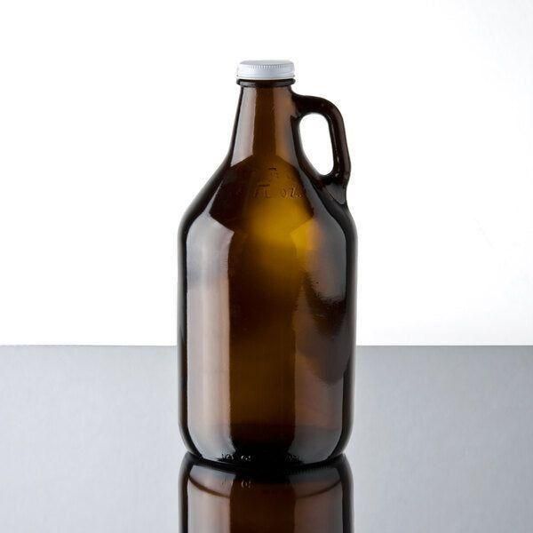 Growler with Lid Amber 64 oz - Fresh Finds Market