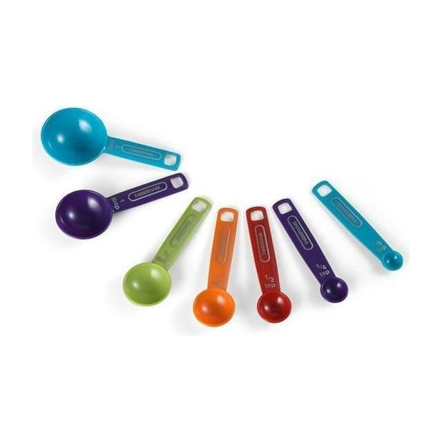 Farberware Plastic Professional 7 Piece Multi-Colored Measuring Spoon Set - Farberware