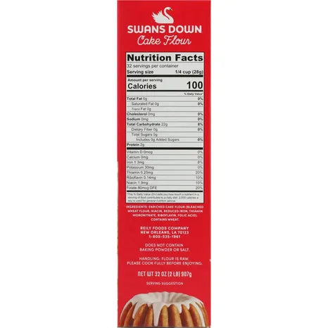 SWANS FLOUR CAKE REGULAR-32 OZ -Pack of 8 - Swan Speakers