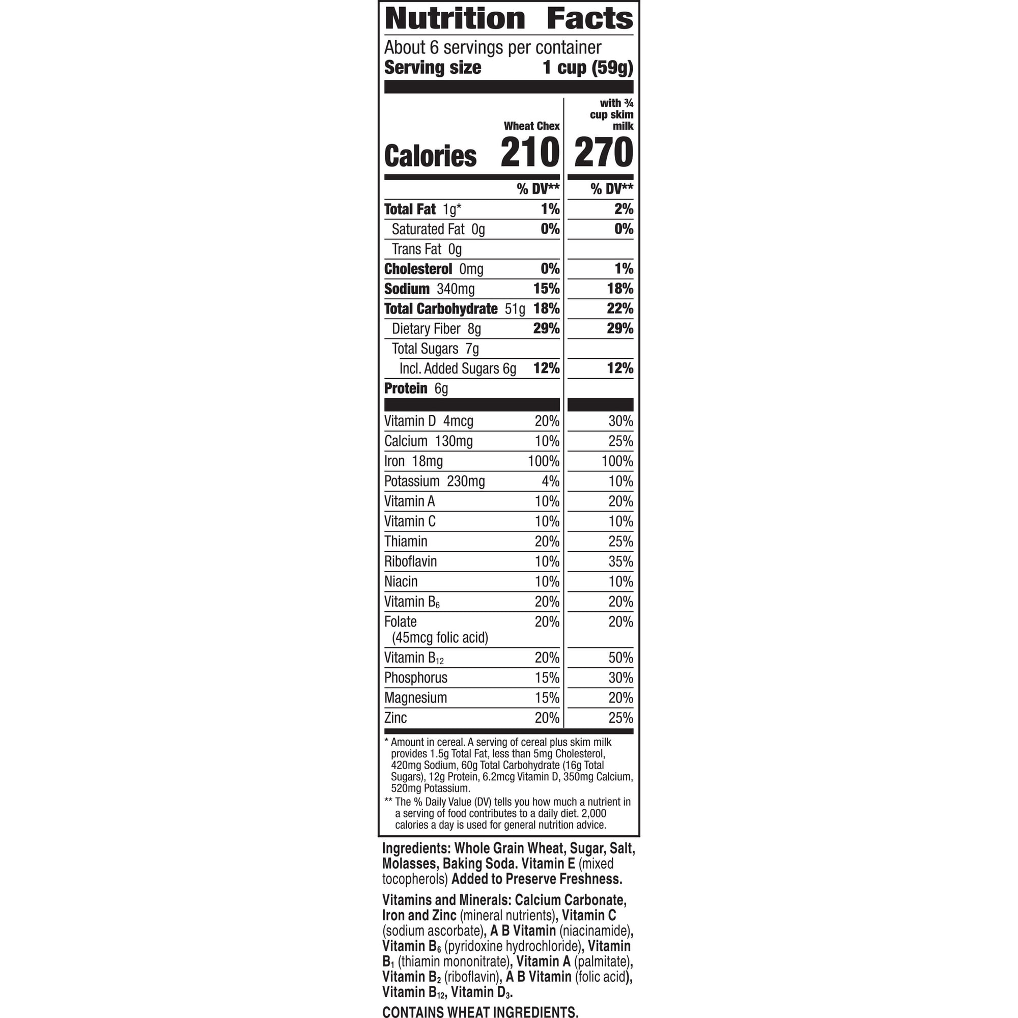 2X - Chex Wheat Breakfast Cereal - 14oz - General Mills - General Mills
