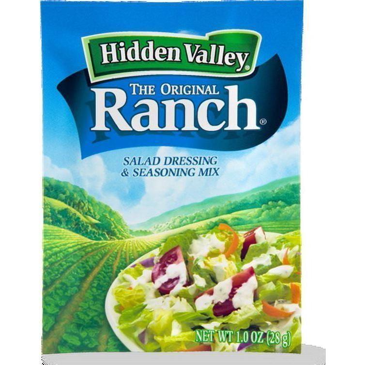 Ranch Salad Dressing & Seasoning Mix by Hidden Valley, 1 Oz (12-Pack) - Hidden Valley
