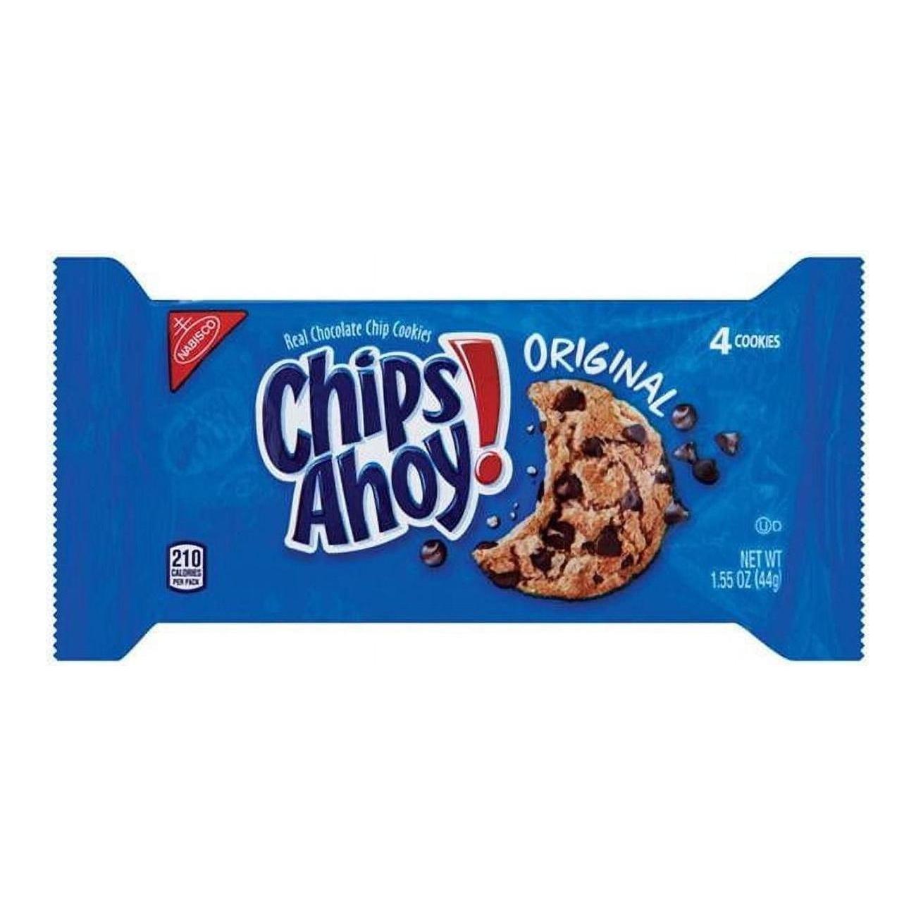 Nabisco  1.55 oz Chips Ahoy Chocolate Chip Cookies, Black - Pack of 12 - Nabisco