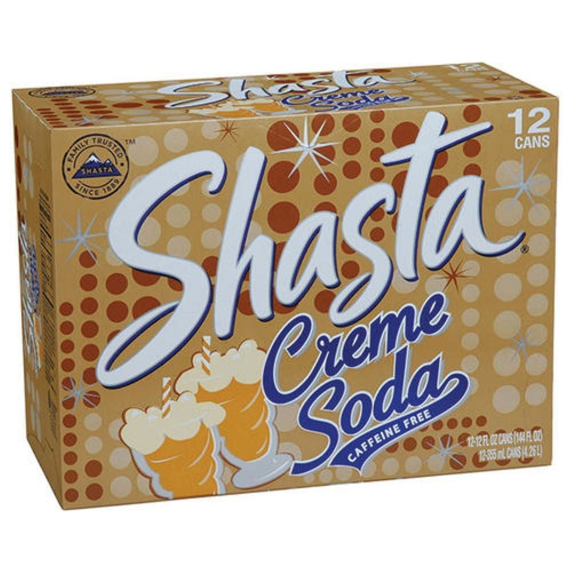Shasta Cream Soda 12 oz Can Variety Pack - 24 Cans - Shasta
