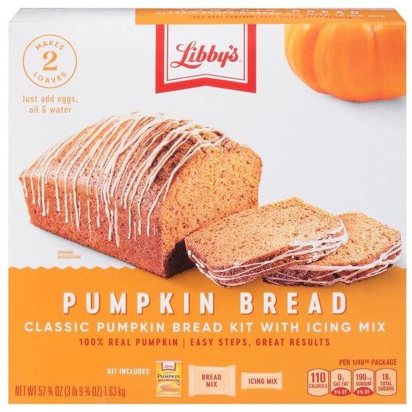 Libby's Pumpkin Bread Kit with Icing, 56.1 Ounce (Pack of 2) - Libby's