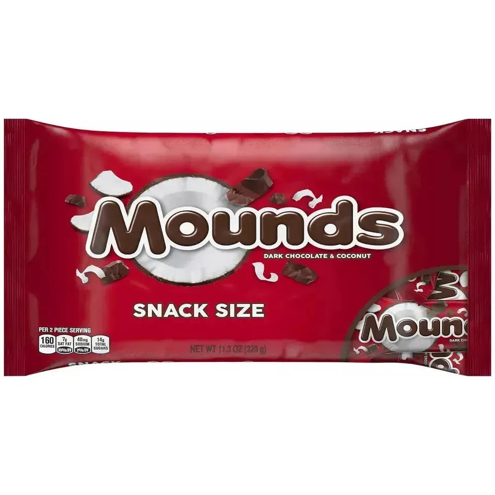 Mounds Dark Chocolate and Coconut Snack Size Candy Bars - 11.3oz, Bag - Mounds