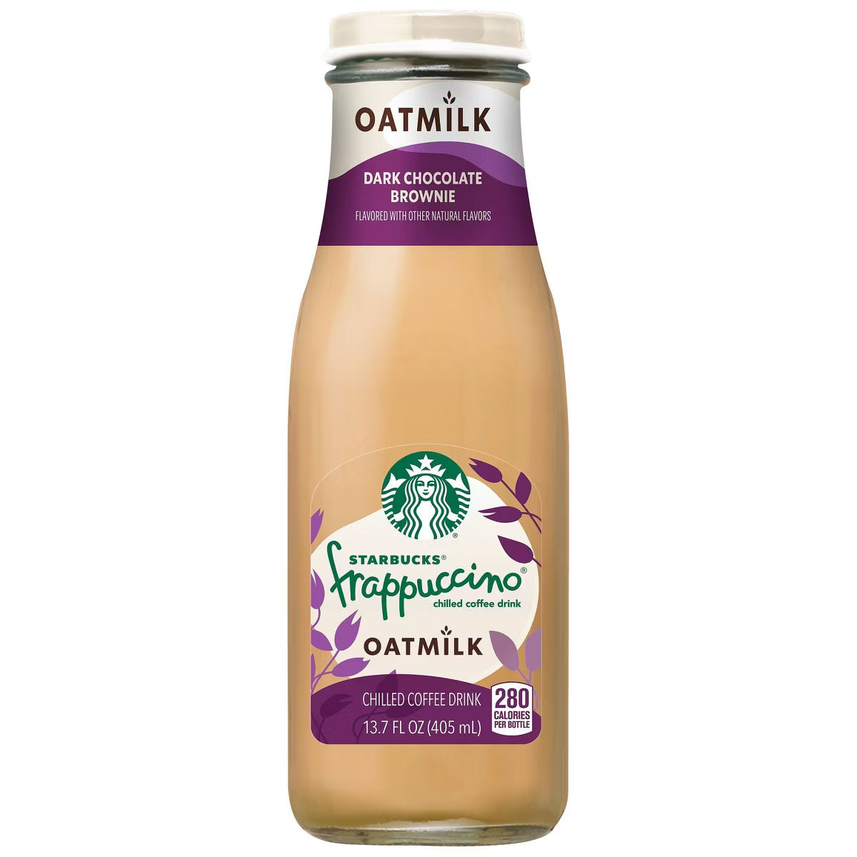Starbucks Frappuccino with Oatmilk Dark Chocolate Brownie 13.7 Oz (3 Pack) - Starbucks