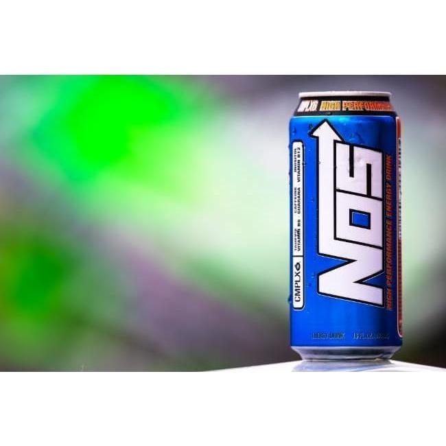 NOS High Octane Energy Drink: 16oz Cans (Pack of 15) - NOS Energy Drinks