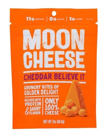 Moon Cheese Cheddar Crunchy Cheese Snack, 2 oz - Moon Cheese