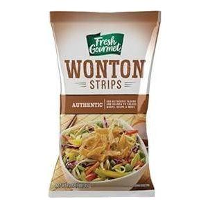 Crispy Authentic Wonton Strips & Salad Enhancer, 16 oz (8-Pack) - Fresh Gormet
