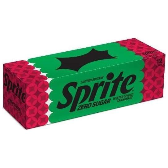 Sprite Zero Sugar Winter Spiced Cranberry 12oz 12pk Holiday Edition - Sprite
