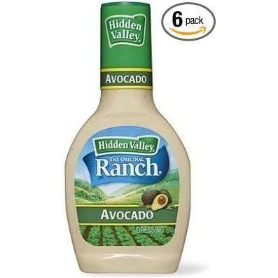 Creamy Avocado Ranch Salad Dressing - Hidden Valley 16oz (Set of 3) - Hidden Valley