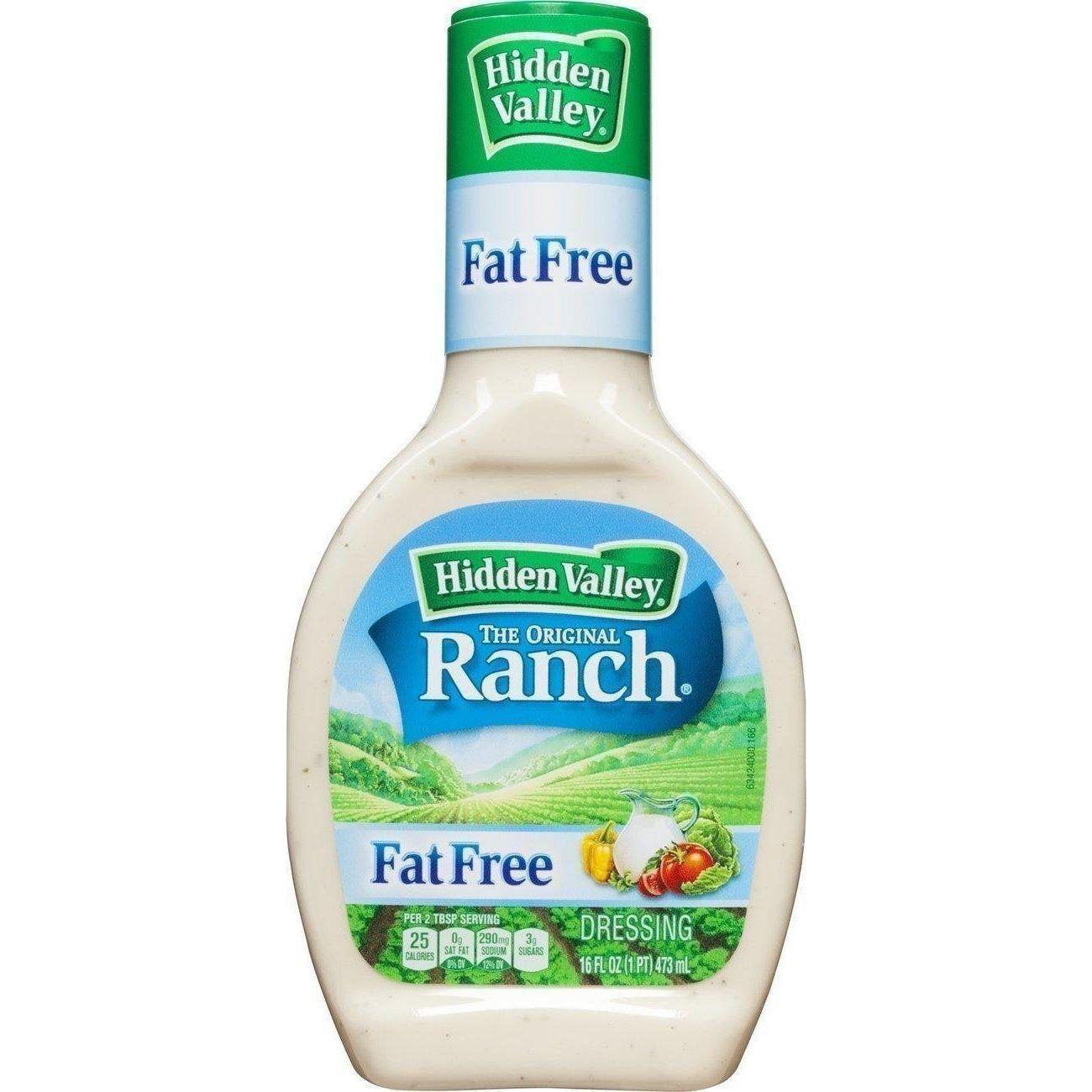 Hidden Valley Original Ranch Fat-Free Dressing Twin Pack (2 x 16 oz Bottles) - Hidden Valley