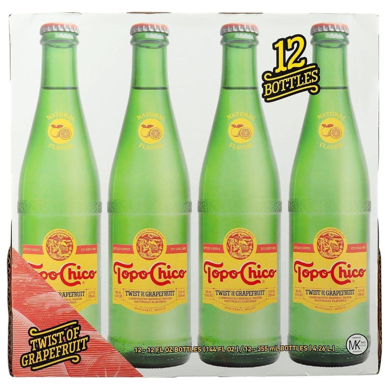 Topo Chico Grapefruit Sparkling Water - 12 Can Variety Pack - Topo Chico