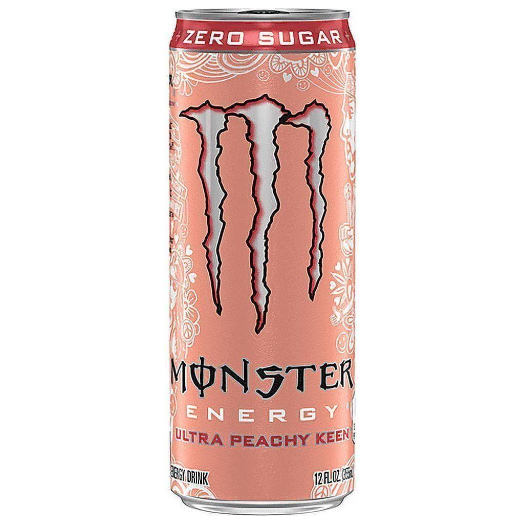 Monster Energy, Ultra Peachy Keen, Zero Sugar Energy Drink, 12 fl oz, 12-Pack - Monster Energy