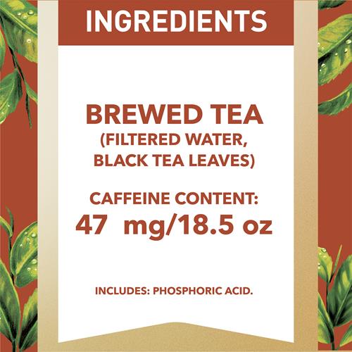 Gold Peak Unsweetened Black Tea Bottles, 18.5 fl oz, 6 Pack - Gold Peak
