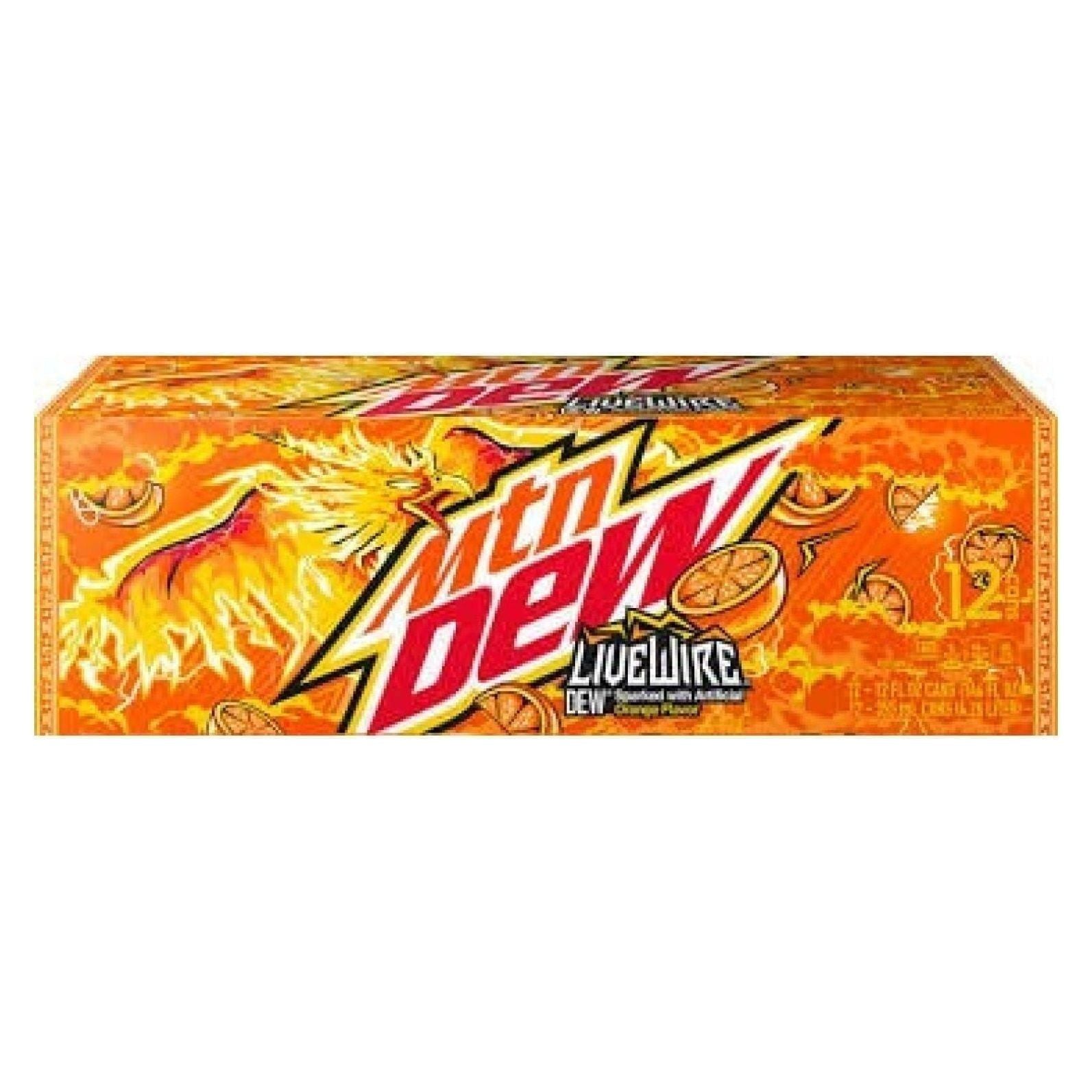 Mountain Dew LiveWire - 12 Pack 12 oz Cans - Mountain Dew