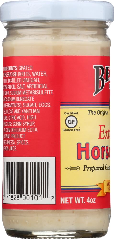 Beaver Brand Extra Hot Horseradish - 4 oz Glass jar - BEAVER