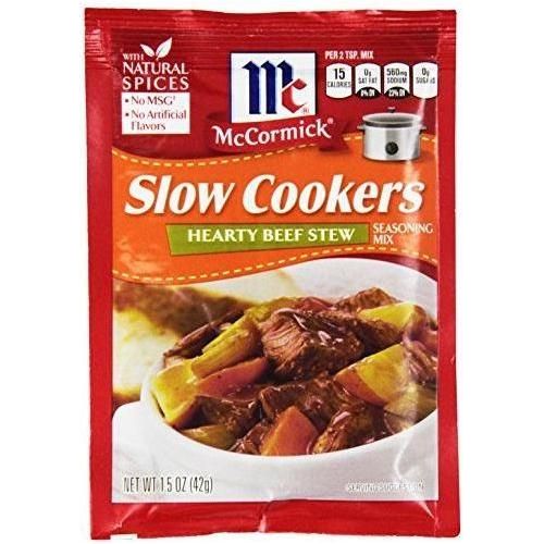 McCormick Slow Cookers Beef Stew Flavoring, 1.5 oz Packets - Unbranded