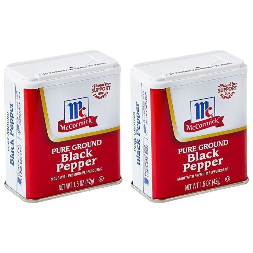 McCormick Hand-Harvested Pure Ground Black Pepper, 1.5 oz, 6 Pack - McCormick