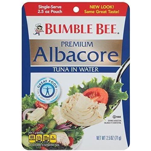 Bumble Bee Premium Albacore Tuna in Water Pouch, 2.5 oz - Bumble Bee