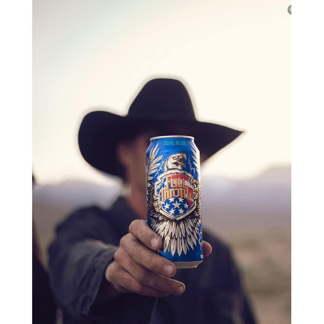 Full Throttle Energy Drink - Refreshing Blue Agave Flavor - 16 Ounce Cans (12 Pack) - Full Throttle