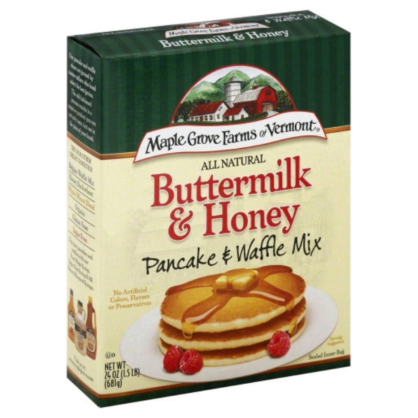 Case of 6-Maple Grove Buttermilk Honey Pancake Mix 24 oz - Maple Grove Farms