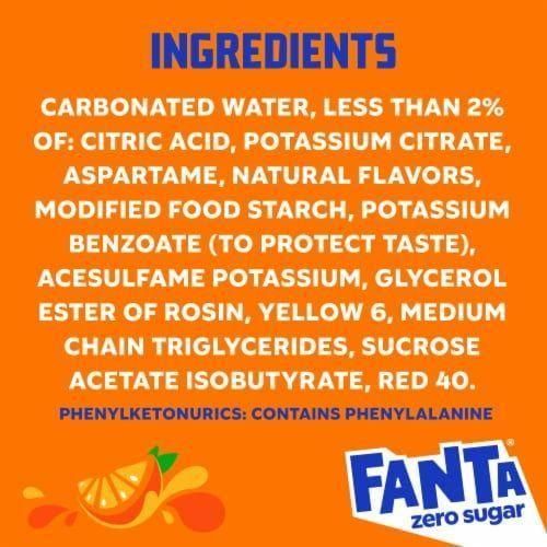 Fanta Orange Soda, 12 Fl Oz, Pack of 12 - Fanta
