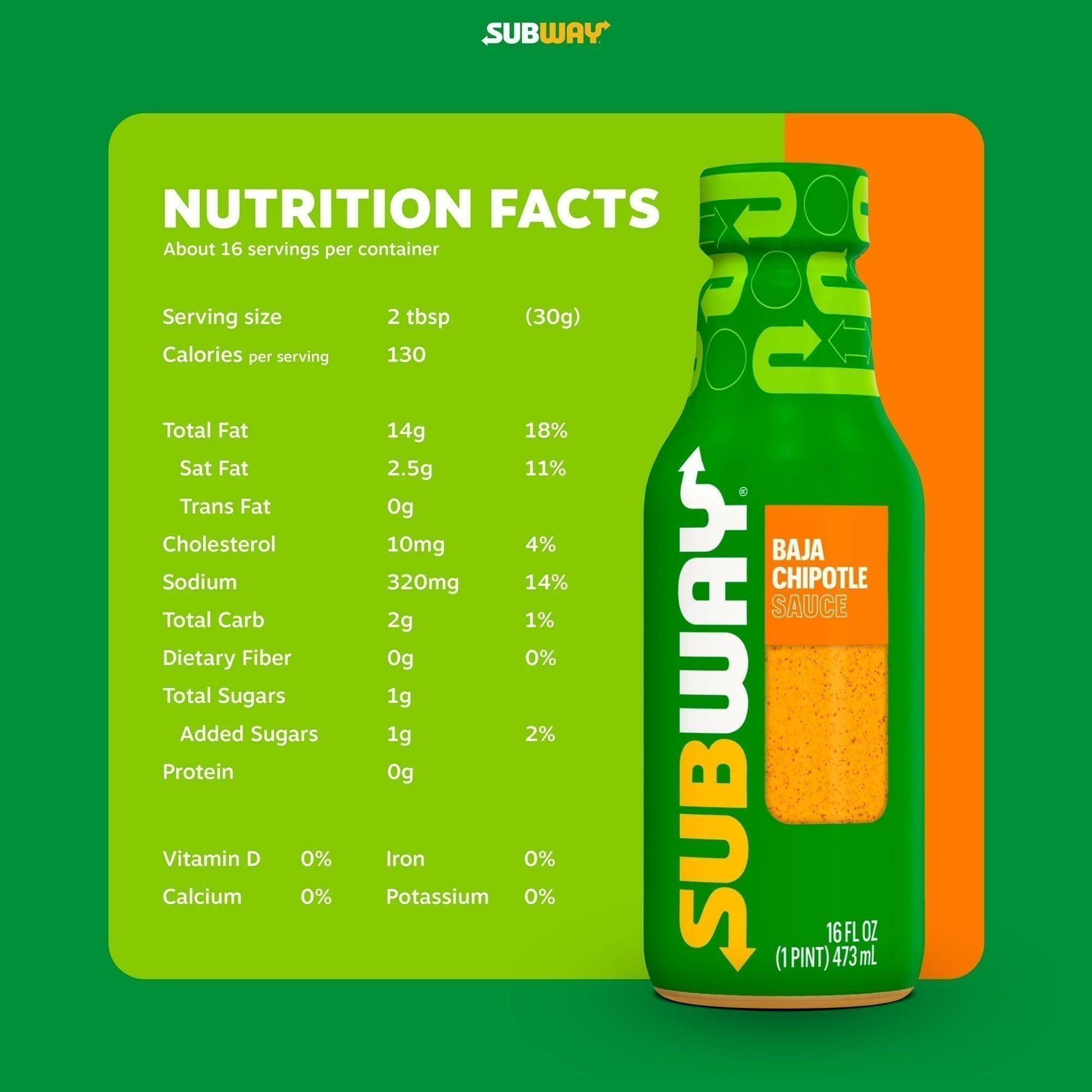 Baja Chipotle Sauce by Subway - 16 fl. oz. - Subway