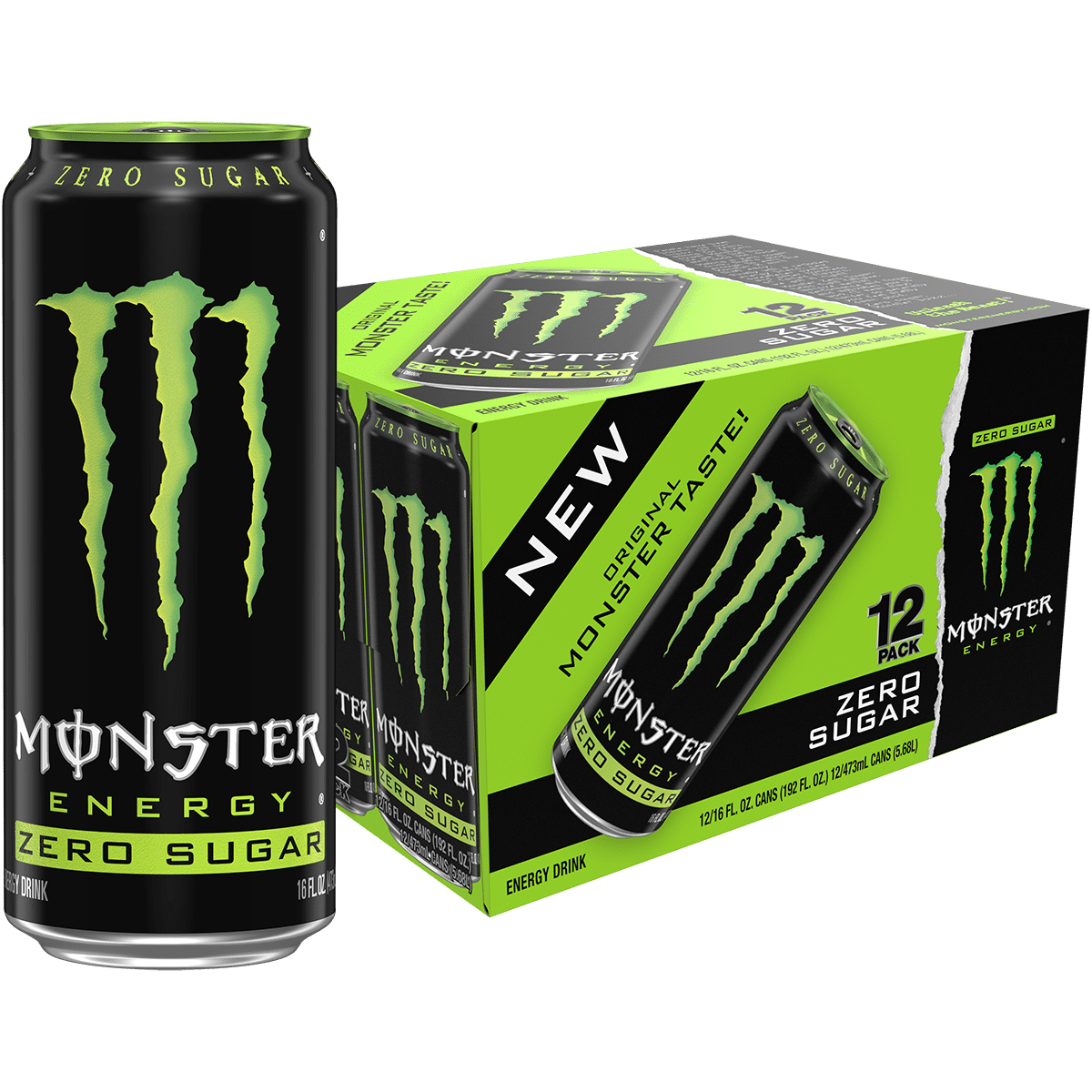 Monster Energy Drink, Sugar-Free, 16 oz - 12 Cans - Monster Energy