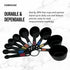 Farberware Professional 10 Piece Plastic Measuring Cup and Spoon Set Black - Farberware