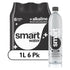 Enhanced Hydration Smartwater Alkaline with Antioxidant 1L 6-Pack - smartwater