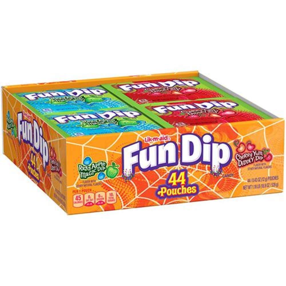 Fun Dip Halloween Candy Pouches, 44 Count