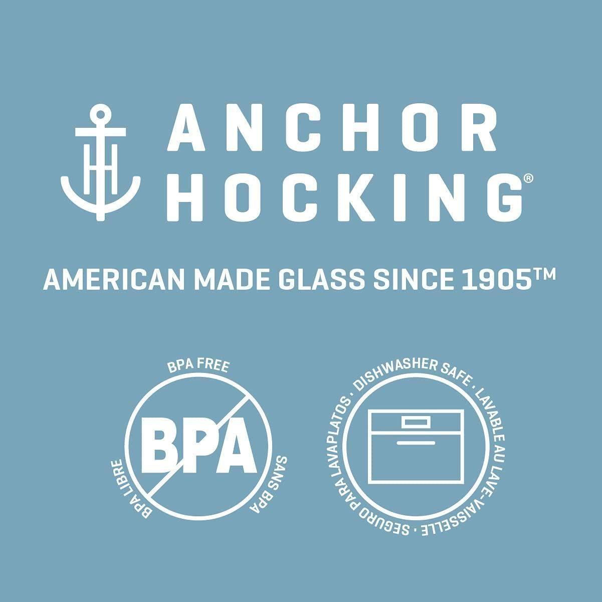 Anchor Hocking Glass Storage Heritage Hill Jar, 1 Gal, 2 Pack - Anchor Hocking