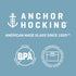 Anchor Hocking Glass Storage Heritage Hill Jar, 1 Gal, 2 Pack - Anchor Hocking
