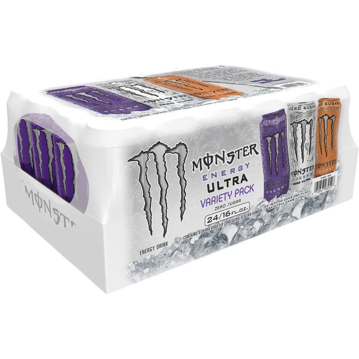 Monster Ultra POW Flavor Fiesta, 16 oz Cans - 24 Count - Monster Energy