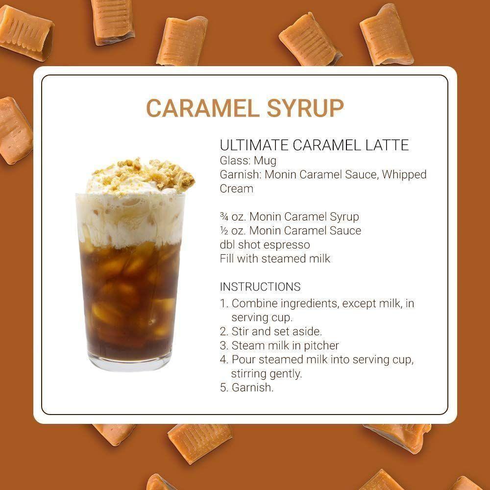 Monin - Caramel Syrup, Rich and Buttery, Great for Desserts, Coffee, and Cocktails, Gluten-Free, Non-GMO (1 Liter) - Monin
