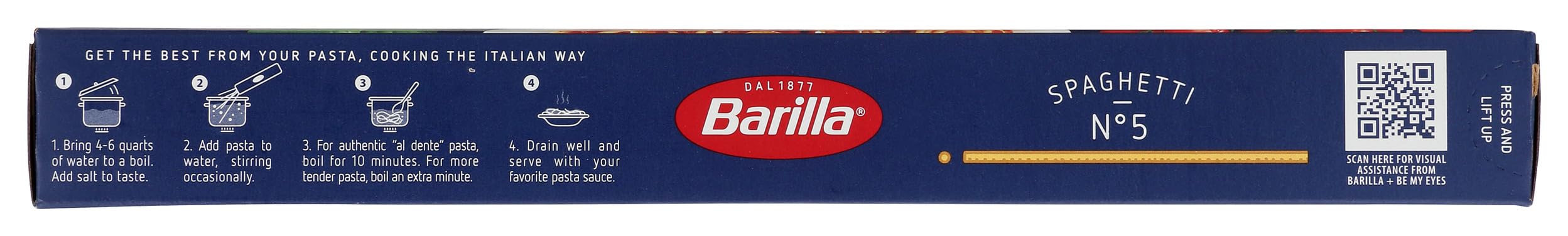 (12Pack) Barilla Spaghetti Pasta, 16 oz. Box - Non-GMO, Made with Durum Wheat Semolina - Kosher Certified - Barilla