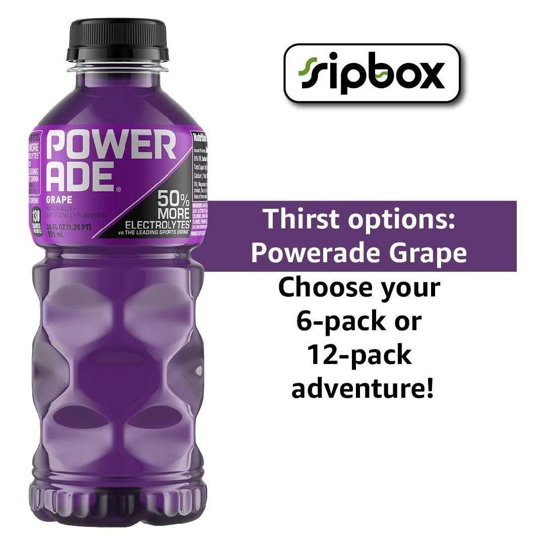 Powerade Grape Electrolyte Sports Drink, 20 Oz. (12 Count) - Powerade
